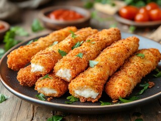 Fototapeta premium Crispy cheese sticks