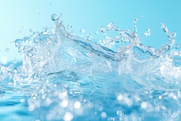 Refreshing Splash of Water Pure and Clear Hydration