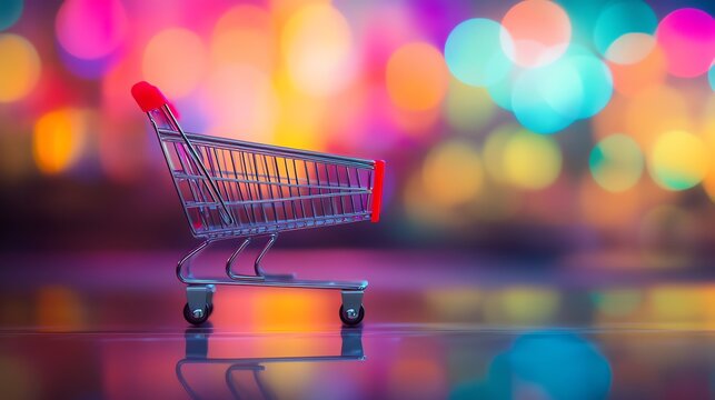 A colorful abstract image representing ecommerce