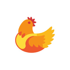 Cute_Chicken_Illustration_Cartoon_Chicken_Farm_Animal_Poultry