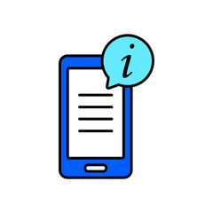 Icon a information, isolated against a clean background.