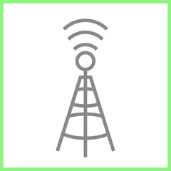 Broadcast Tower Icon Design