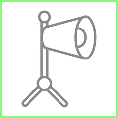 TV Studio Lights Icon Design