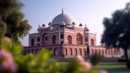 Visiting Humayun's Tomb in Delhi India with Mughal Architecture Style
