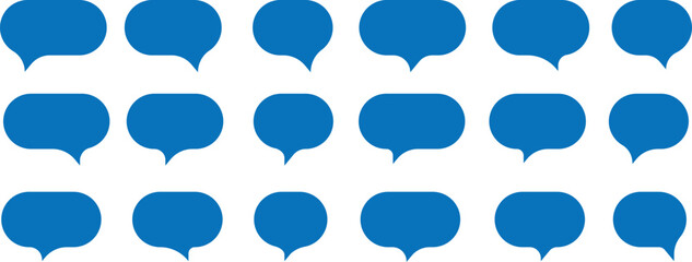 Speech Bubble set. Talk bubble. Speech bubble comic buttons for web design. Speech bubble collection. Chat vector icon. Talk bubble speech icon. Empty bubbles vector design element. Speech bubble set 