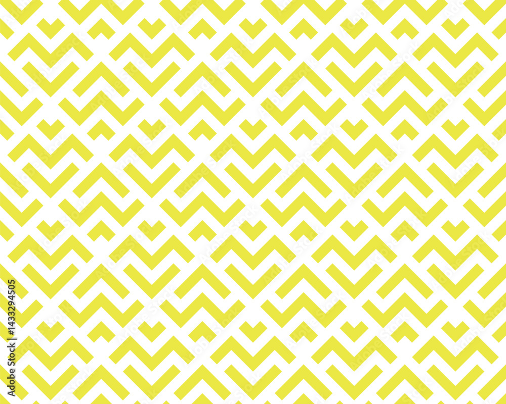 Fototapete Abstract geometric pattern. A seamless vector background. White and yellow ornament. Graphic modern pattern. Simple lattice graphic design