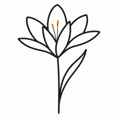 Obraz premium vector illustration of a flower