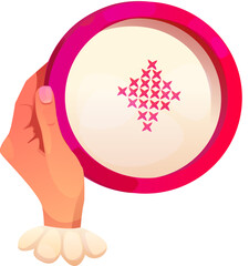 Embroidery Hoop in Hands