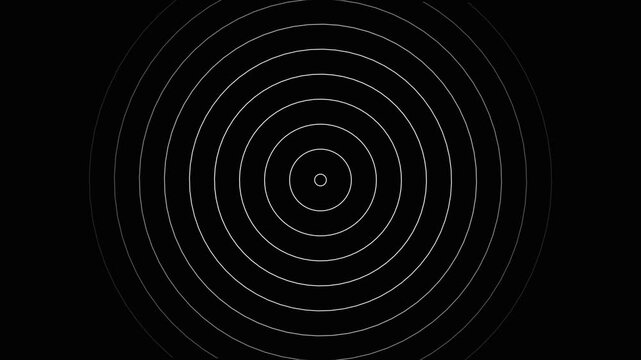 Radio waves background animation and Expanding graphics. Radio wave signal animated background.