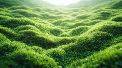 Lush, rolling grassy hills