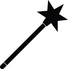 vector illustration of a magic wand
