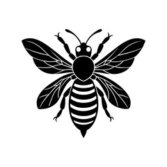 Bee Silhouette vector illustrator