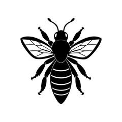 Bee Silhouette vector illustrator