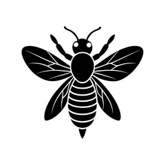 Bee Silhouette vector illustrator