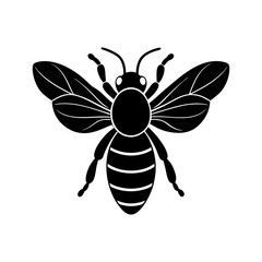 Bee Silhouette vector illustrator