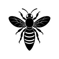 Bee Silhouette vector illustrator