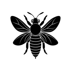 Bee Silhouette vector illustrator