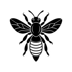 Bee Silhouette vector illustrator