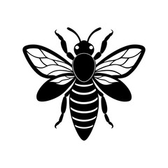 Bee Silhouette vector illustrator