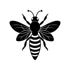 Bee Silhouette vector illustrator