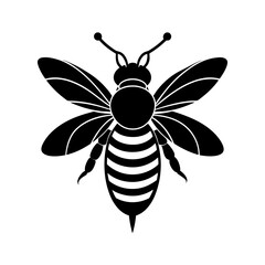 Bee Silhouette vector illustrator