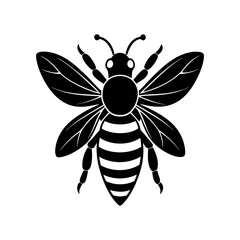 Bee Silhouette vector illustrator