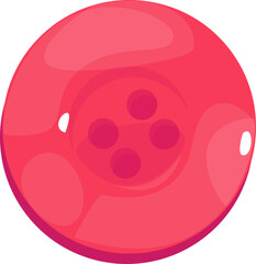 Red Clothes Button