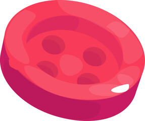 Red Clothes Button
