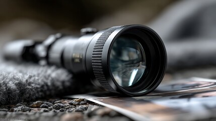 High-quality scope resting on a textured surface