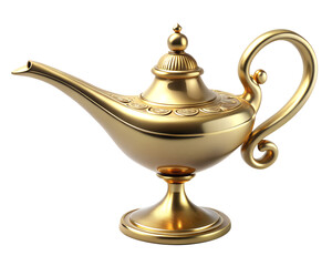 magic lamp isolated on white