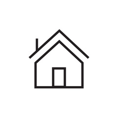 home house icon editable outline stroke vector eps