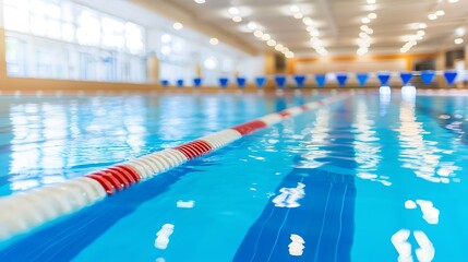 Obraz premium Swimming competition event indoor pool photography sports environment close-up view competitive spirit