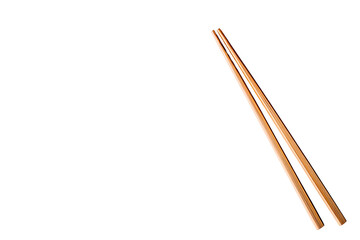Wooden Chopsticks Against Dark Background