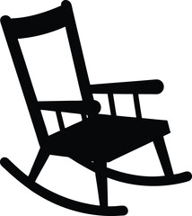 rocking chair isolated on white