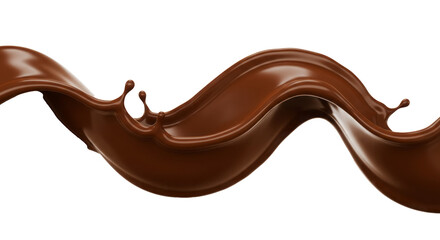 Chocolate Splash Wave Delicious Liquid Chocolate Flow