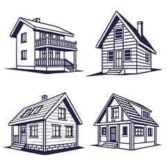 house sketch vector illustration