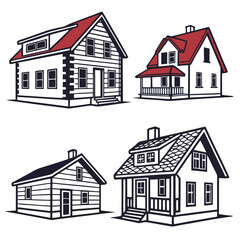 house sketch vector illustration