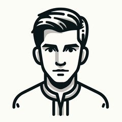 adult male line art vector