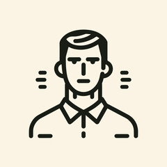 adult male line art vector