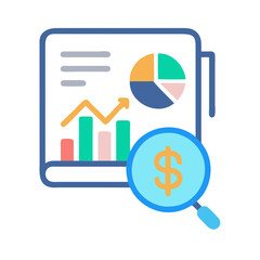 Financial Analysis and Reporting with Dollar Sign Icon