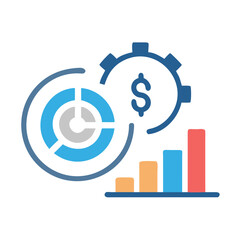 Financial growth, data visualization, and business analysis concept.