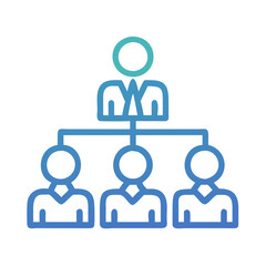 Organization chart, structure icon, hierarchy, business organization