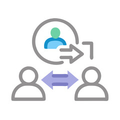 Fototapeta premium Business referral, leadership, team, and human resources concept