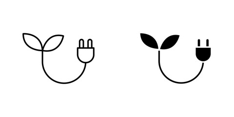 Alternative energy icon vector illustration for web, ui designs