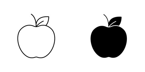 Apple icon vector illustration for web, ui designs