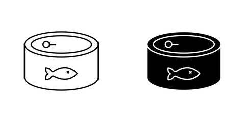 Cat food icon vector illustration for web, ui designs