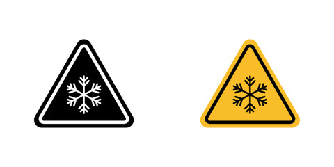 Obraz premium Cold warning signs vector illustration for web, ui designs