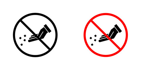 Do not feed the animals signs vector illustration for web, ui designs