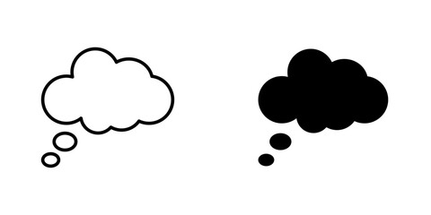 Dream cloud icon vector illustration for web, ui designs