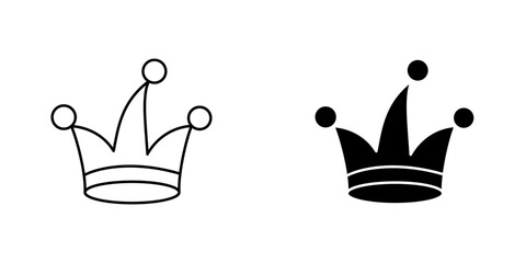 Jester hat icon vector illustration for web, ui designs